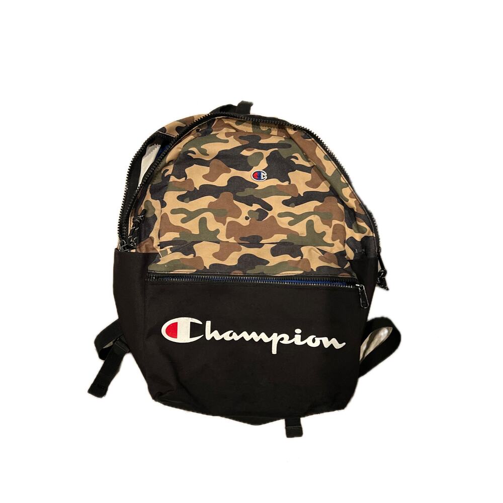Champion Unisex Adult Manuscript Backpack Green Brown Camo